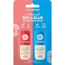 Little Urchin Natural Zinc Stick Red & Blue Mix 2 pack