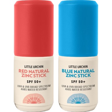 Little Urchin Natural Zinc Stick Red & Blue Mix 2 pack