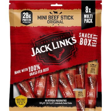Jack Link's Mini Beef Sticks Original 13g x 8 pack