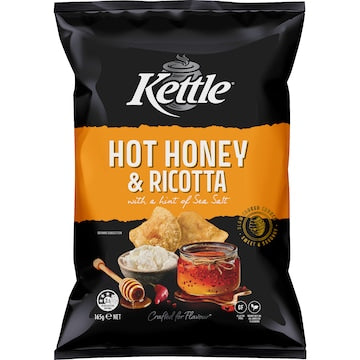 Kettle Potato Chips Hot Honey & Ricotta 165g