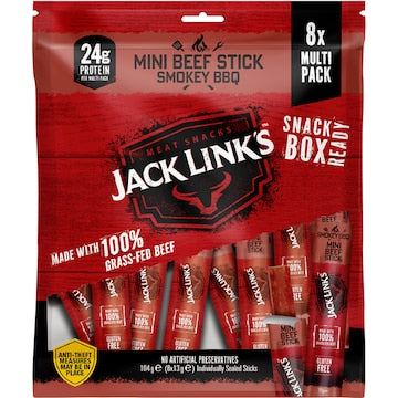 Jack Link's Mini Beef Sticks Smokey BBQ 13g x 8 pack