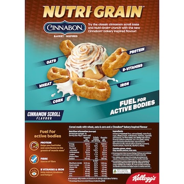 Kellogg's Nutri Grain Protein Cinnabon Breakfast Cereal 435g