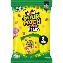 Sour Patch Kids Heads Lollies Mini Bags 160g 8 pack