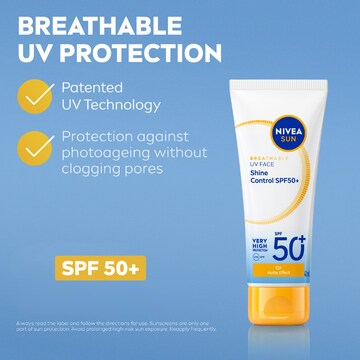 Nivea SPF 50+ UV Face Cream Shine Control Sunscreen 40mL