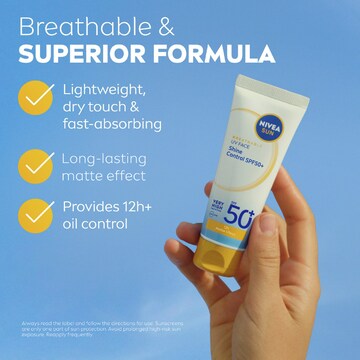 Nivea SPF 50+ UV Face Cream Shine Control Sunscreen 40mL