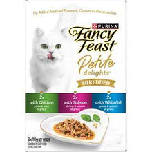 Fancy Feast Petite Delights Shredded Cat Food Mixed Variety 40g x 6 pack