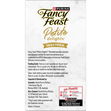 Fancy Feast Petite Delights Shredded Cat Food Mixed Variety 40g x 6 pack