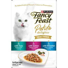 Fancy Feast Petite Delights Shredded Cat Food Seafood Variety 40g x 6 pack