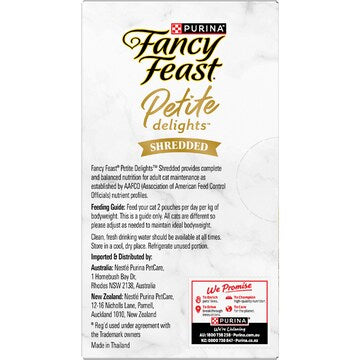 Fancy Feast Petite Delights Shredded Cat Food Seafood Variety 40g x 6 pack