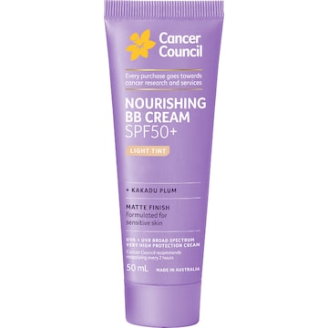 Cancer Council SPF 50+ Nourishing BB Cream Light Tint 50mL