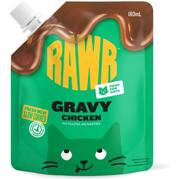 RAWR Food for Cats Chicken Gravy 180mL
