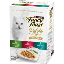 Fancy Feast Petite Delights Shredded Cat Food Chicken Beef & Tuna 40g x 6 pack
