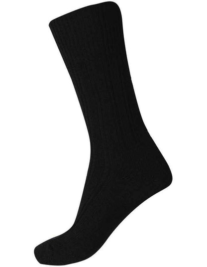 90% Fine Merino Wool Winter Health Over The Calf Socks in Black