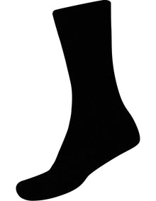 Cushion Foot Merino Blend Health Sock in Black