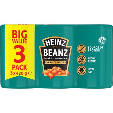 Heinz Baked Beans 420g x 3 pack