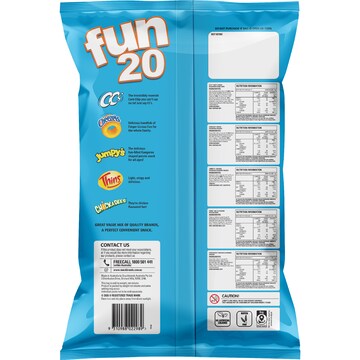 Fun 20 Potato Chips Variety 376g 20 pack