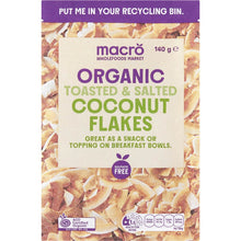 Macro Organic Toasted Coconut Flakes With Sea Salt 140g