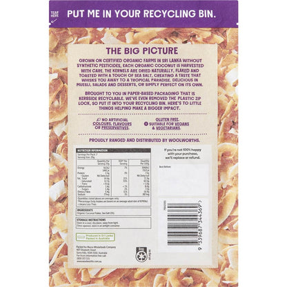 Macro Organic Toasted Coconut Flakes With Sea Salt 140g
