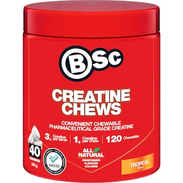 BSc Creatine Chews Tropical 120 pack