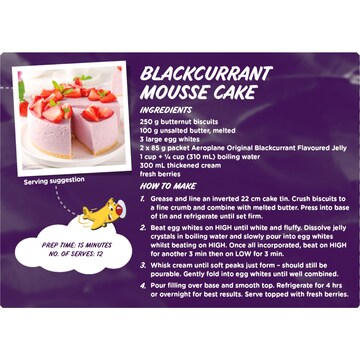 Aeroplane Original Blackcurrant Flavoured Jelly 85g