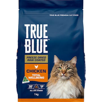True Blue Freeze Dried Raw Coated Dry Cat Food Chicken 1kg