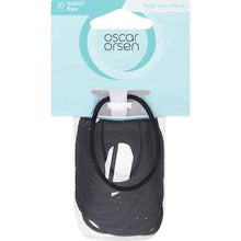 Oscar Orsen Large Thin Hair Elastics Black 30 pack