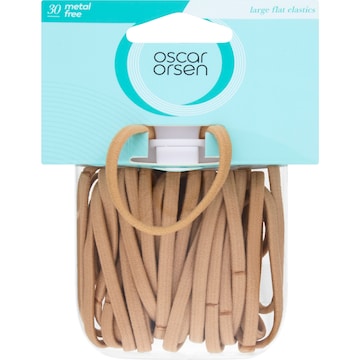Oscar Orsen Large Flat Hair Elastics Blonde 30 pack
