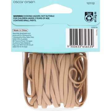 Oscar Orsen Large Flat Hair Elastics Blonde 30 pack