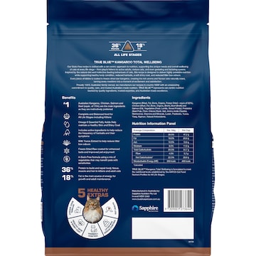 True Blue Freeze Dried Raw Coated Dry Cat Food Kangaroo 1kg