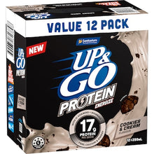 Up&Go Protein Energize Liquid Breakfast Cookies & Cream 250mL x 12 pack