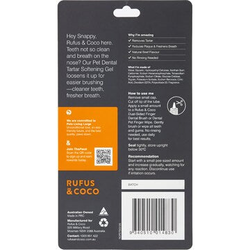 Rufus & Coco Pet Dental Tartar Softening Gel 120mL