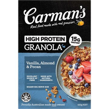 Carman's High Protein Granola Vanilla Almond & Pecan 450g