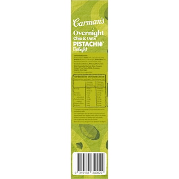 Carman's Protein Overnight Chia & Oat Sachets Pistachio Delight 240g 6 pack