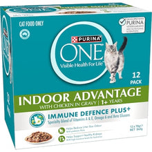 Purina One Indoor Advantage Wet Cat Food Chicken In Gravy 70g x 12 pack
