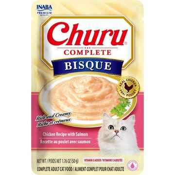 Churu Complete Bisque Cat Food Chicken With Salmon 50g