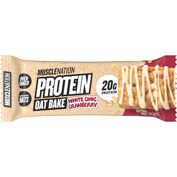 Muscle Nation Protein Oat Bake White Choc Cranberry 60g