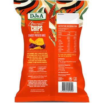 DJ&A Gourmet Chips Sea Salt Sweet Potato Mix 100g