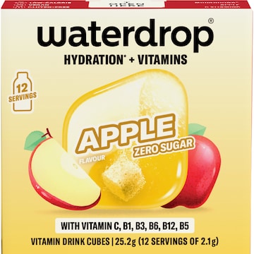 Waterdrop Hydration & Vitamins Drink Cubes Apple 12 pack