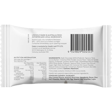 Health Lab Caramelised Biscuit Filled Chocolate Diamonds 30g