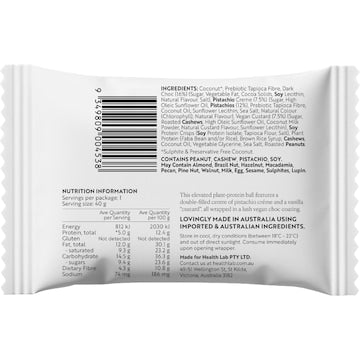 Health Lab Pistachio & Custard Double Filled Protein Ball 40g