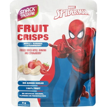 Snacktacular Fruit Crisp Apple, Banana & Strawberry Spiderman 8g
