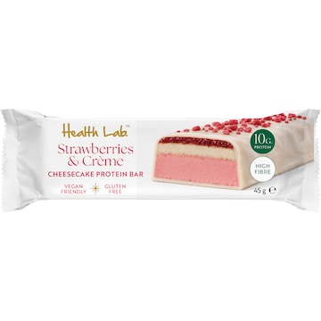 Health Lab Strawberries & Creme Cheesecake Protein Bar 45g