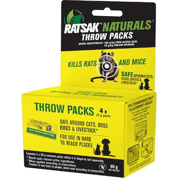Ratsak Naturals Throw Pack 80g
