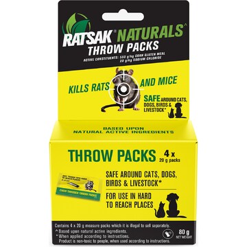 Ratsak Naturals Throw Pack 80g