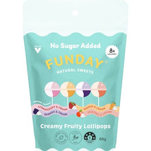 Funday Creamy Fruity Lollipops Variety 88g