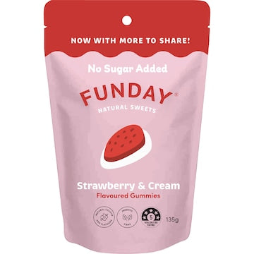 Funday Strawberry & Cream Gummies 135g