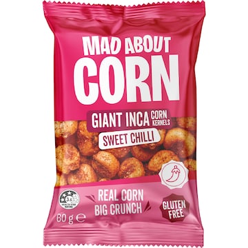 Mad About Corn Giant Inca Corn Kernels Sweet Chilli 60g