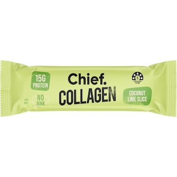Chief Collagen Coconut Lime Slice Bar 45g