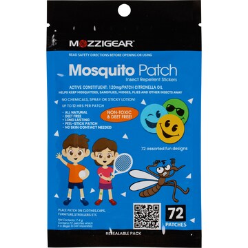 Mozzigear Repellent Sticker Patch 72 pack