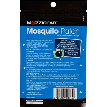 Mozzigear Repellent Sticker Patch 72 pack